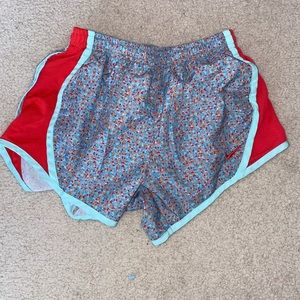 Blue and red Special edition Nike confetti shorts